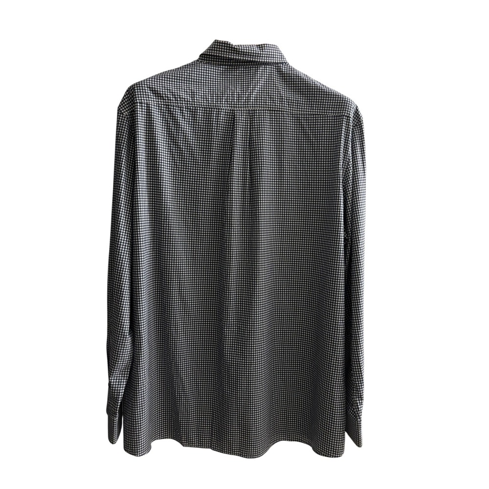 Johnnie-O Prep-formance Bamboo Stretch Gingham Button Down Shirt Men's XXL Navy - Picture 8 of 13
